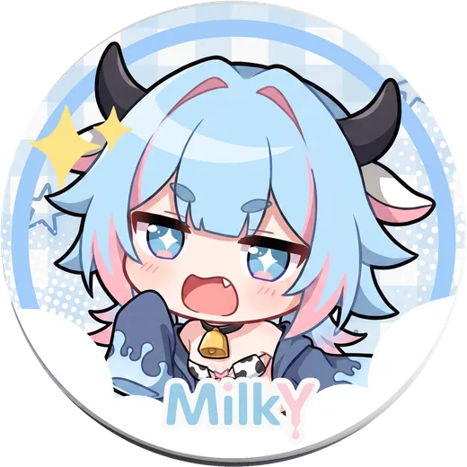 MilkY mascot (blue)
